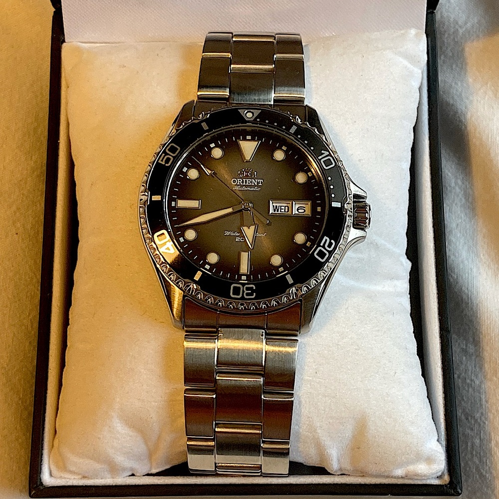 ORIENT KAMASU AUTOMATIC GREY DIAL 200M MEN'S WATCH - LATEST MODEL